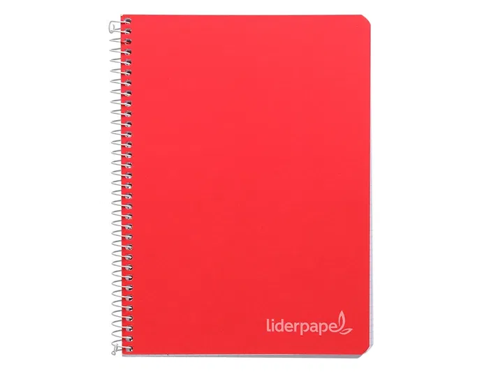 Liderpapel Cuaderno espiral cuarto tapa dura 80 hojas milimetrado 75gr colores surtidos