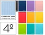 Liderpapel Cuaderno espiral cuarto tapa dura 80 hojas milimetrado 75gr colores surtidos