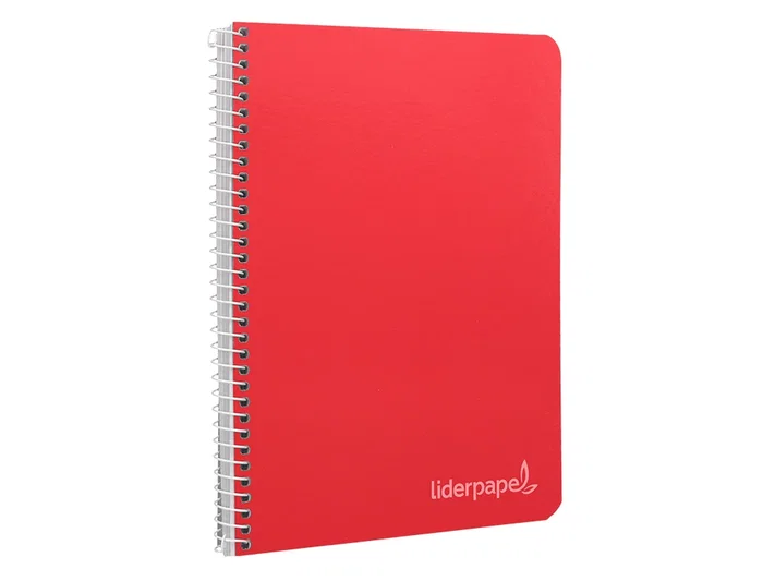 Liderpapel Cuaderno espiral cuarto tapa dura 80 hojas milimetrado 75gr colores surtidos