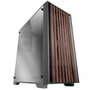 Mars Gaming MC-WOODC Caja Semitorre con Madera y Cristal Cromado