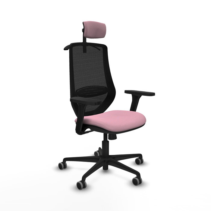 PIQUERAS Y CRESPO Silla de oficina Mardos con Mecanismo Sincro, Rosa y Negro PIQUERAS Y CRESPO Silla de oficina Mardos con Mecanismo Sincro, Rosa y Negro