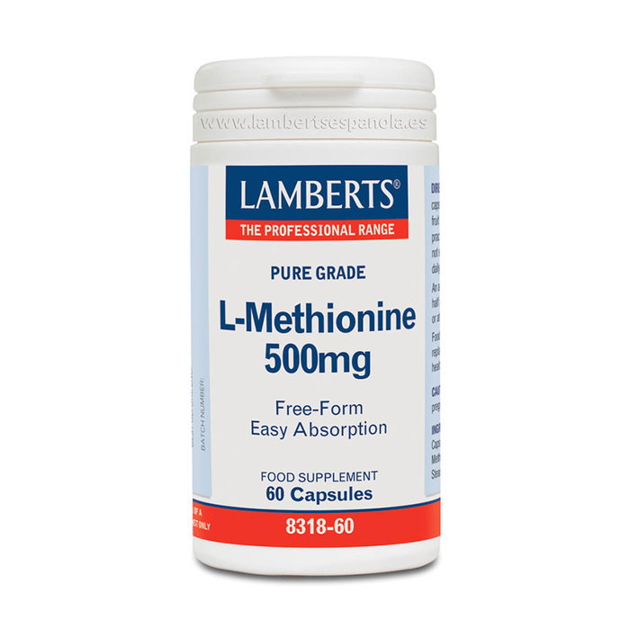 Lamberts L-Metionina 500 mg 60 cápsulas