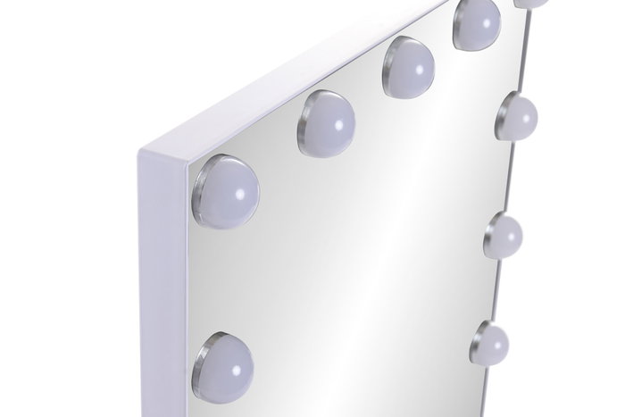 DKD Home Decor Espejo LED de Cristal con Control Táctil 46x8.5x55 cm
