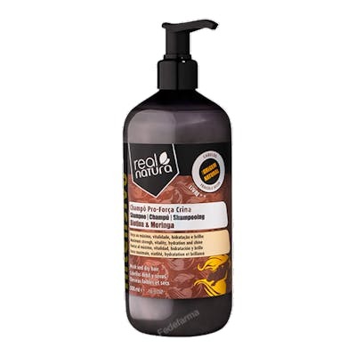 Real Natura Champú Sem Sal Pro-Força Crina 500ml Real Natura Champú Sem Sal Pro-Força Crina 500ml