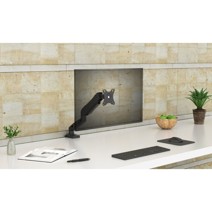 ICY BOX IB-MS203-T Soporte para Monitor de hasta 32 pulgadas, 9 kg, Gris y Plata