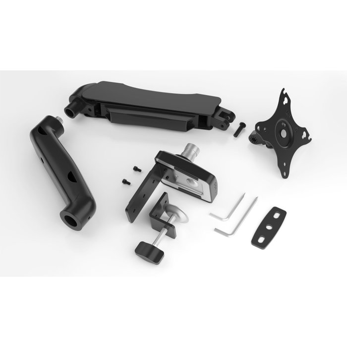 ICY BOX IB-MS203-T Soporte para Monitor de hasta 32 pulgadas, 9 kg, Gris y Plata