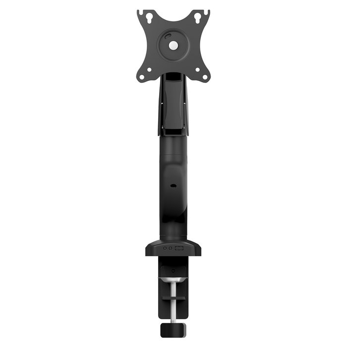 ICY BOX IB-MS203-T Soporte de monitor para escritorio, 1 pantalla hasta 32" (9 kg), VESA 75x75/100x100 mm, altura/inclinación/rotación ajustables, Negro