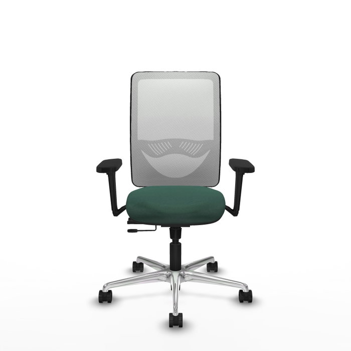 PIQUERAS Y CRESPO Silla de oficina Zulema con mecanismo Sincro/Traslack Verde botella y Blanco PIQUERAS Y CRESPO Silla de oficina Zulema con mecanismo Sincro/Traslack Verde botella y Blanco