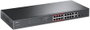 TP-Link TL-SL1218MP Switch PoE de 20 puertos, 16 puertos 10/100 Mbps y 2 puertos Gigabit SFP combo, Negro