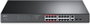 TP-Link TL-SL1218MP Switch PoE de 20 puertos, 16 puertos 10/100 Mbps y 2 puertos Gigabit SFP combo, Negro