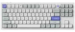 Keychron Q3HW-P1 Teclado Mecánico 80% Magnético Blanco Distribución Polaca RGB Cableado USB