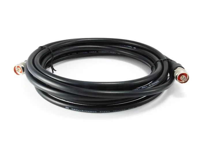 LevelOne ANC-4150 Cable Coaxial RG58 5 m Negro 50 Ohm Conectores Macho Derecho