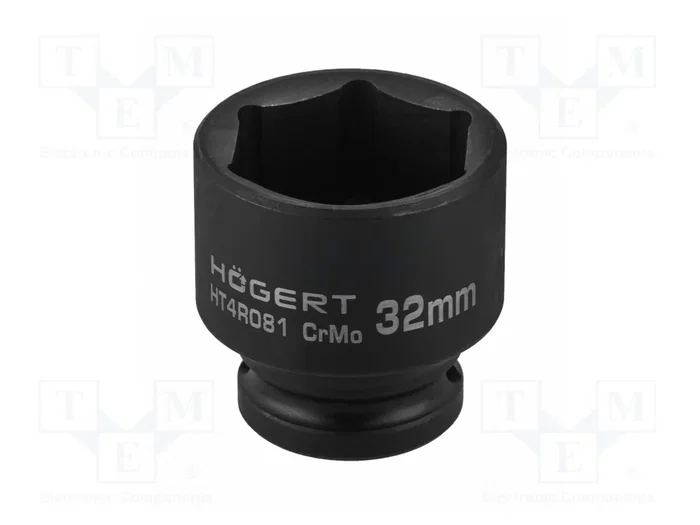 HÖGERT TECHNIK Llave de vaso de percusión HEX 32mm 1/2 de versión corta HÖGERT TECHNIK Llave de vaso de percusión HEX 32mm 1/2 de versión corta