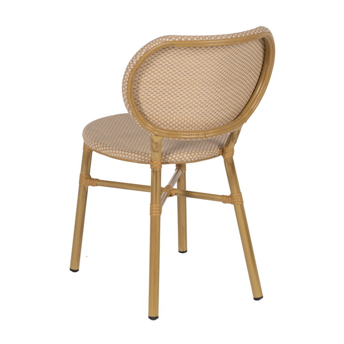 Silla Beige Aluminio-Textileno Exterior 47 X 60 X 79 cm (Set de 2)