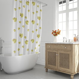 ORYX Cortina de Ducha Patitos 180x200 cm Impermeable