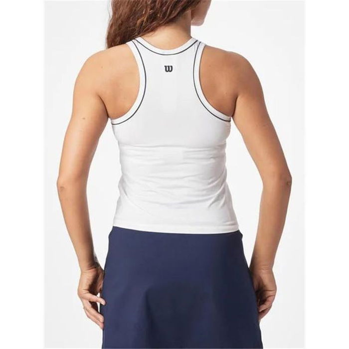 Camiseta para Mujer sin Mangas Wilson Team Tank Blanco Pádel XL