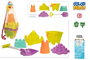 Cubo de playa castillo 15 cm con pala 39 cm y 4 accesorios en red
