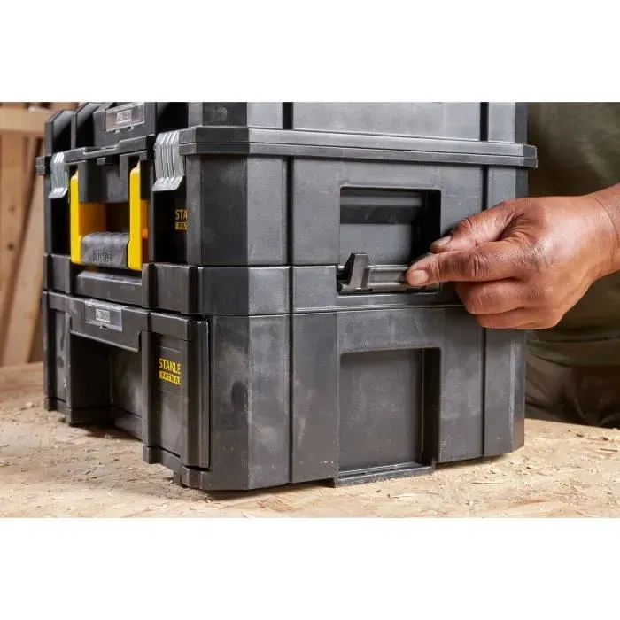 Stanley Caja de Cajones Grande TSTAK-Fatmax con 6 Compartimentos Extraíbles, 9.5 L - FMST1-71968