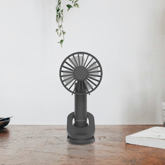 Daewoo Ventilador de Sobremesa con Clip, Orientable, 5W - Soporte para Mesa