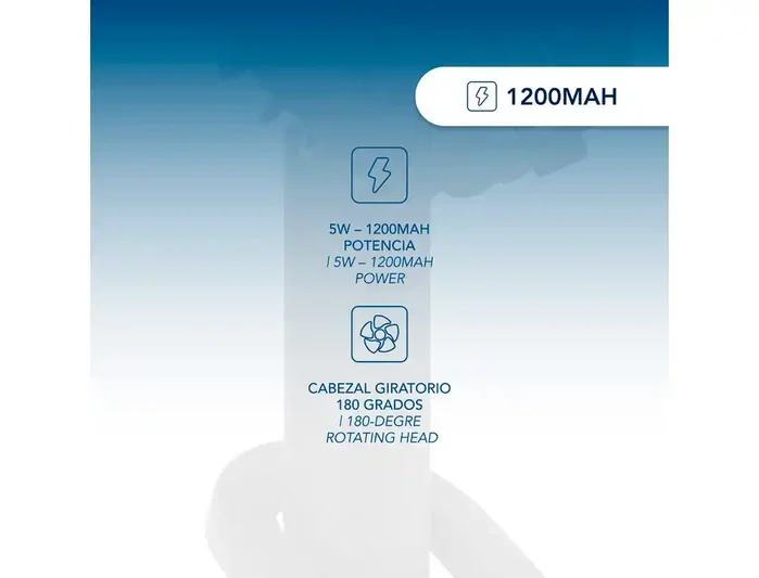 Daewoo DW9014 Ventilador de Mano 3 Velocidades