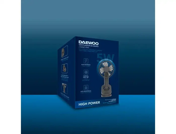Daewoo DW9014 Ventilador de Mano 3 Velocidades