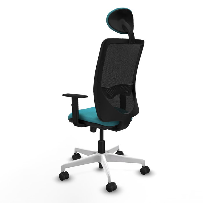 PIQUERAS Y CRESPO Silla de oficina Zulema con mecanismo Sincro, Turquesa y Negro PIQUERAS Y CRESPO Silla de oficina Zulema con mecanismo Sincro, Turquesa y Negro