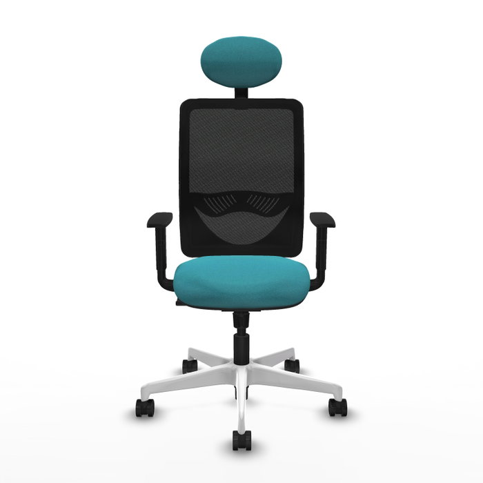 PIQUERAS Y CRESPO Silla de oficina Zulema con mecanismo Sincro, Turquesa y Negro PIQUERAS Y CRESPO Silla de oficina Zulema con mecanismo Sincro, Turquesa y Negro