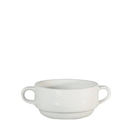 Langenthal Taza Consome Onda 25 cl (250 ml), Porcelana, Vajilla, 5.2 cm de Alto (Set de 6)