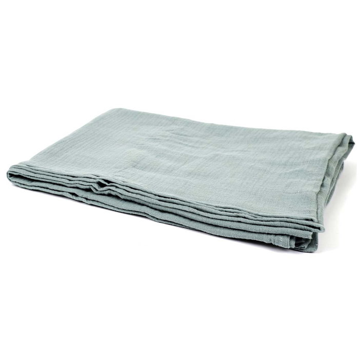 Home Deco Factory Manta de Algodón Verde 120x150 cm Suave y Ligera 100% Algodón