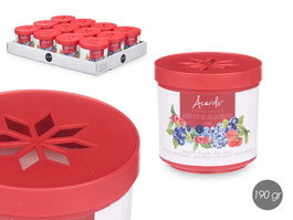 Acorde Ambientador De Gel 190g Frutos Rojos 8x8x8cm (Set de 24)