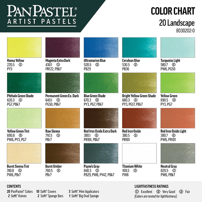 Panpastel 20 - Estuche Paisaje Panpastel 20 - Estuche Paisaje
