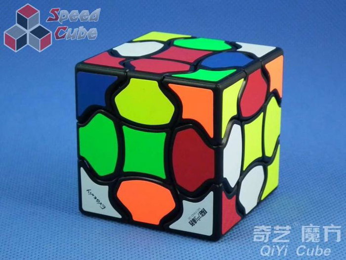Qiyi Cubo Rubik Fluffy 3x3 Bordes, Modificación de Formas Curvas para Resolución Agradable