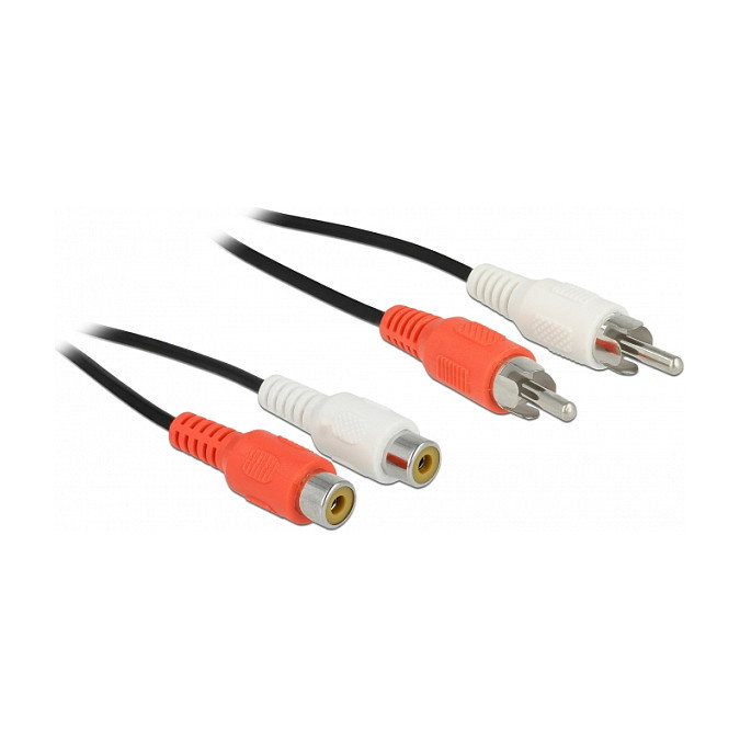 DeLOCK 85807 Cable de extensión de audio 2 x RCA 5 m