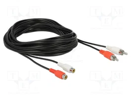 DeLOCK 85807 Cable de extensión de audio RCA 5 m