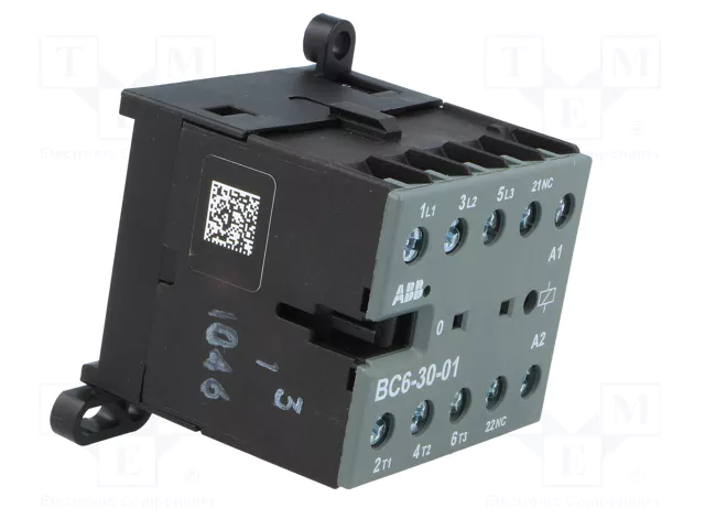 ABB BC6-30-01-01 Contactor 3-polar 9A 24VDC ABB BC6-30-01-01 Contactor 3-polar 9A 24VDC