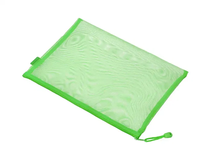 Liderpapel Bolsa Zipper Bag Poliéster Transpirable Multiusos DIN A5 Verde Pastel