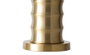 DKD Home Decor Lámpara de Sobremesa Metal y Poliéster Dorado y Crudo