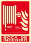 Archivo 2000 Señal de Boca de Incendio 210x300 mm Rojo Luminiscente