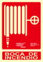 Archivo 2000 Señal de Boca de Incendio 210x300 mm Rojo Luminiscente