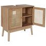 Home Deco Factory Mueble Lavabo Bali 60x30 Colección Natural Madera y Ratán Altura 70