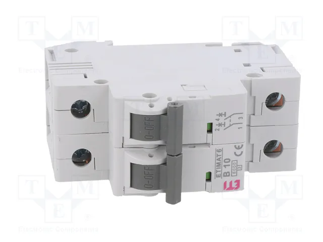 ETI POLAM Interruptor magnetotérmico ETIMAT 6 2P 10A 6kA