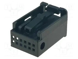 4CARMEDIA Protección de carcasa y enchufe Quadlock 12pin, negro
