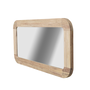 DKD Home Decor Espejo de Teca Reciclada 200x7x100 Natural