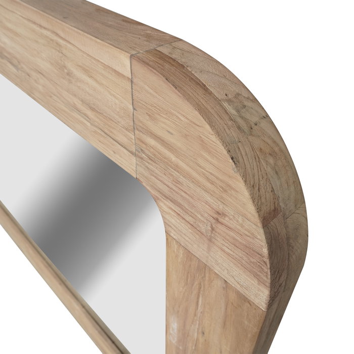 DKD Home Decor Espejo de Teca Reciclada 200x7x100 Natural