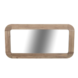 DKD Home Decor Espejo de Teca Reciclada 200x7x100 Natural