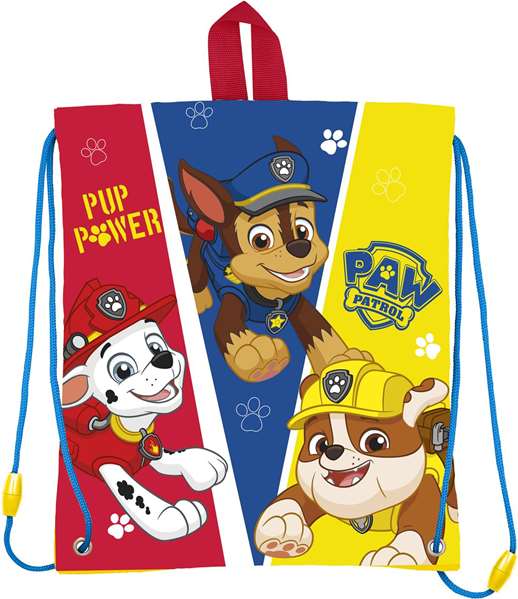 Stor Saco Plano Merienda / Bolsa de Almuerzo Infantil Paw Patrol Pup Power para Niños - Poliéster 210D, Edad Mínima +3 Años Stor Saco Plano Merienda / Bolsa de Almuerzo Infantil Paw Patrol Pup Power para Niños - Poliéster 210D, Edad Mínima +3 Años