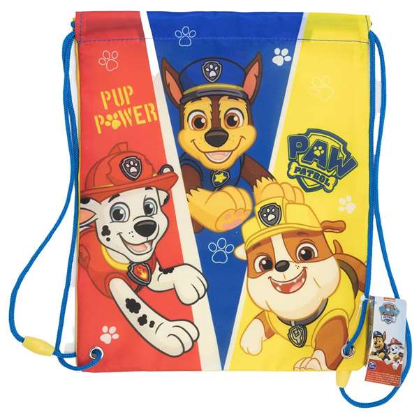 Stor Saco Plano Merienda / Bolsa de Almuerzo Infantil Paw Patrol Pup Power para Niños - Poliéster 210D, Edad Mínima +3 Años Stor Saco Plano Merienda / Bolsa de Almuerzo Infantil Paw Patrol Pup Power para Niños - Poliéster 210D, Edad Mínima +3 Años