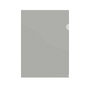 DOHE Dossier Ángulo Recto PP Cristal Premium 180µ A4 Gris (Set de 8)