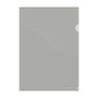 DOHE Dossier Ángulo Recto PP Cristal Premium 180µ A4 Gris (Set de 8)