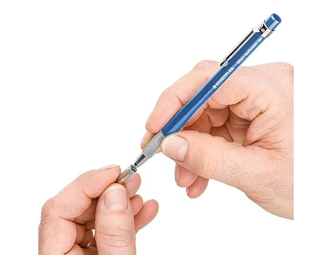 Staedtler Mars Technico Portaminas 2 mm con Clips y Afilaminas, Profesional, Incluye Mina HB